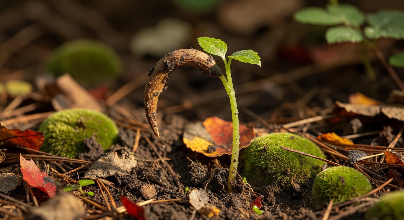 Growing plant representing organic content growth through evidence-based hook strategy and consistent iteration